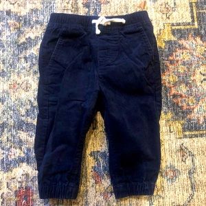 Baby blue corduroy baby Janie and Jack joggers  6 months